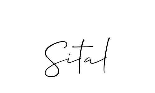 Use a signature maker to create a handwritten signature online. With this signature software, you can design (Allison_Script) your own signature for name Sital. Sital signature style 2 images and pictures png