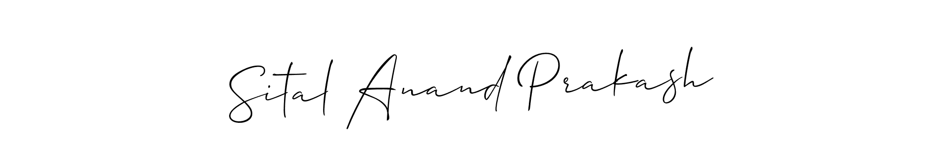 Sital Anand Prakash stylish signature style. Best Handwritten Sign (Allison_Script) for my name. Handwritten Signature Collection Ideas for my name Sital Anand Prakash. Sital Anand Prakash signature style 2 images and pictures png