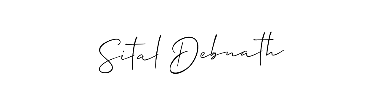 Make a beautiful signature design for name Sital Debnath. With this signature (Allison_Script) style, you can create a handwritten signature for free. Sital Debnath signature style 2 images and pictures png