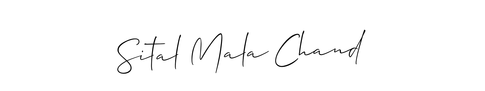 Use a signature maker to create a handwritten signature online. With this signature software, you can design (Allison_Script) your own signature for name Sital Mala Chand. Sital Mala Chand signature style 2 images and pictures png