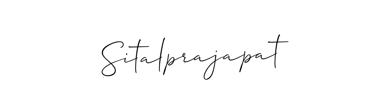 Allison_Script is a professional signature style that is perfect for those who want to add a touch of class to their signature. It is also a great choice for those who want to make their signature more unique. Get Sitalprajapat name to fancy signature for free. Sitalprajapat signature style 2 images and pictures png