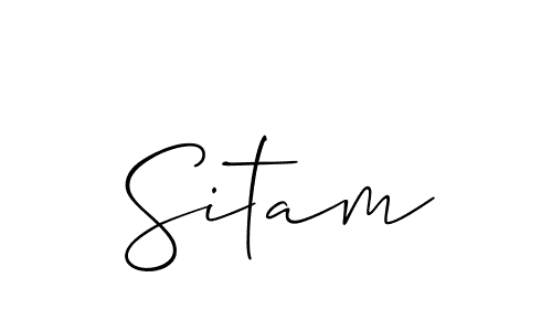 It looks lik you need a new signature style for name Sitam. Design unique handwritten (Allison_Script) signature with our free signature maker in just a few clicks. Sitam signature style 2 images and pictures png