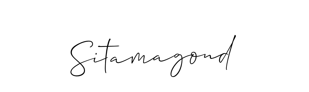 Make a short Sitamagond signature style. Manage your documents anywhere anytime using Allison_Script. Create and add eSignatures, submit forms, share and send files easily. Sitamagond signature style 2 images and pictures png