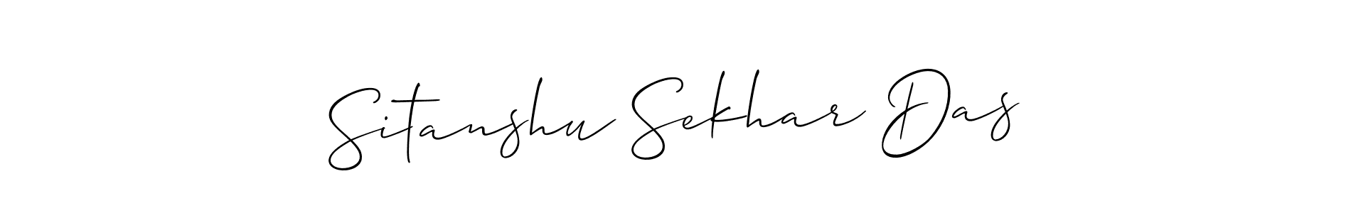 How to make Sitanshu Sekhar Das signature? Allison_Script is a professional autograph style. Create handwritten signature for Sitanshu Sekhar Das name. Sitanshu Sekhar Das signature style 2 images and pictures png