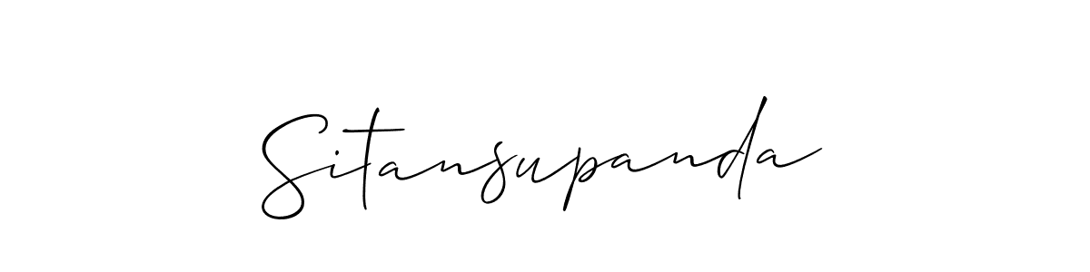 Create a beautiful signature design for name Sitansupanda. With this signature (Allison_Script) fonts, you can make a handwritten signature for free. Sitansupanda signature style 2 images and pictures png