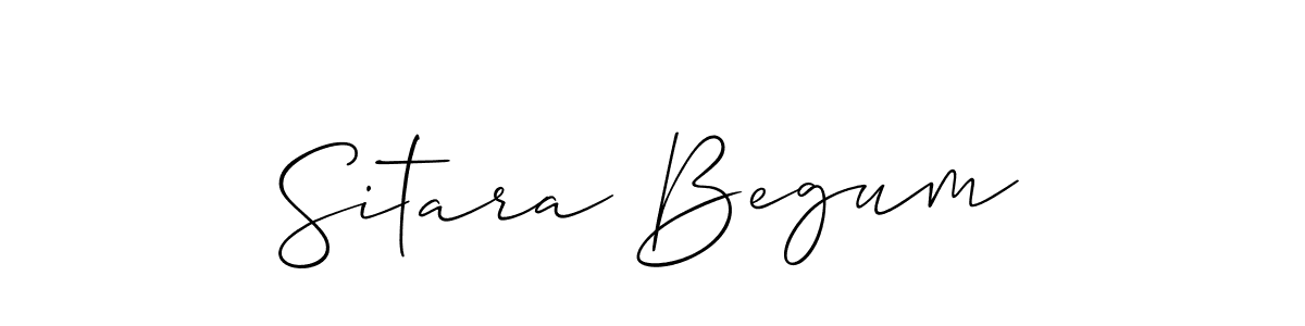 Also You can easily find your signature by using the search form. We will create Sitara Begum name handwritten signature images for you free of cost using Allison_Script sign style. Sitara Begum signature style 2 images and pictures png