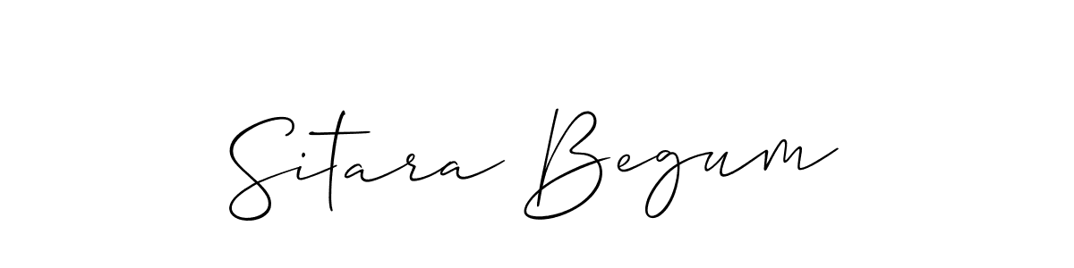 Use a signature maker to create a handwritten signature online. With this signature software, you can design (Allison_Script) your own signature for name Sitara Begum. Sitara Begum signature style 2 images and pictures png