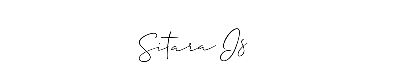 See photos of Sitara Is ❤️ official signature by Spectra . Check more albums & portfolios. Read reviews & check more about Allison_Script font. Sitara Is ❤️ signature style 2 images and pictures png