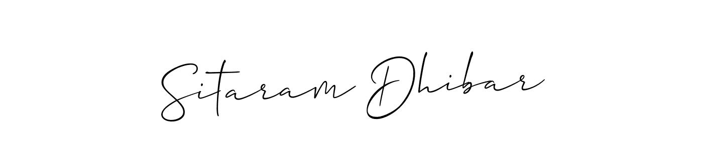 The best way (Allison_Script) to make a short signature is to pick only two or three words in your name. The name Sitaram Dhibar include a total of six letters. For converting this name. Sitaram Dhibar signature style 2 images and pictures png