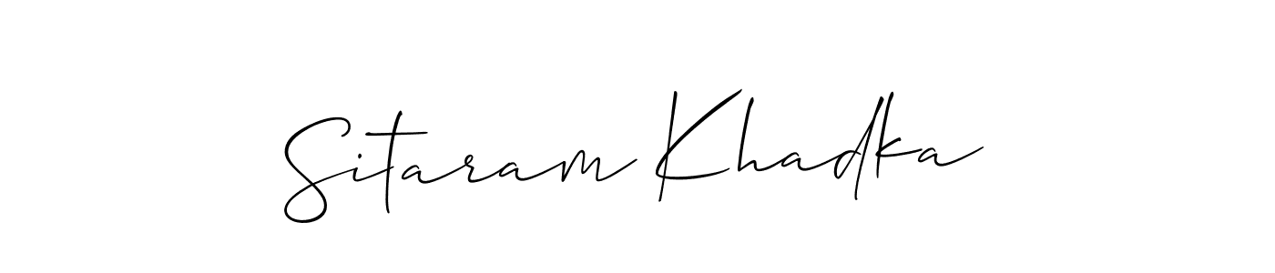 Best and Professional Signature Style for Sitaram Khadka. Allison_Script Best Signature Style Collection. Sitaram Khadka signature style 2 images and pictures png
