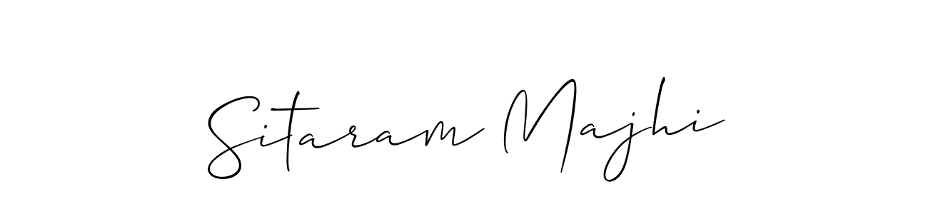 Make a beautiful signature design for name Sitaram Majhi. With this signature (Allison_Script) style, you can create a handwritten signature for free. Sitaram Majhi signature style 2 images and pictures png