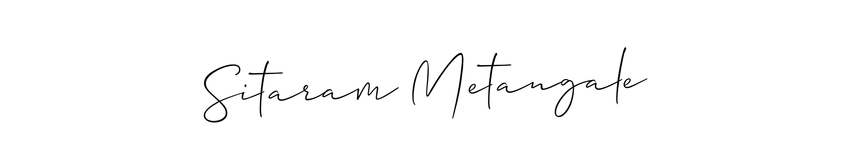 How to Draw Sitaram Metangale signature style? Allison_Script is a latest design signature styles for name Sitaram Metangale. Sitaram Metangale signature style 2 images and pictures png