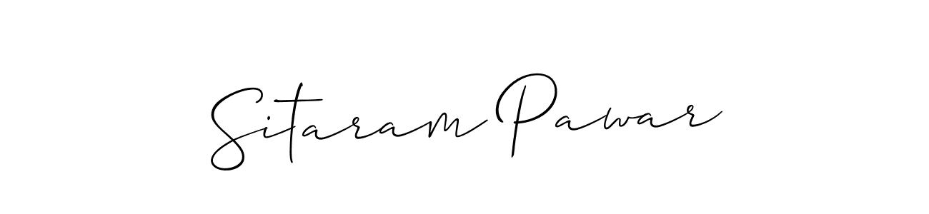 Use a signature maker to create a handwritten signature online. With this signature software, you can design (Allison_Script) your own signature for name Sitaram Pawar. Sitaram Pawar signature style 2 images and pictures png