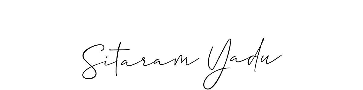 Best and Professional Signature Style for Sitaram Yadu. Allison_Script Best Signature Style Collection. Sitaram Yadu signature style 2 images and pictures png