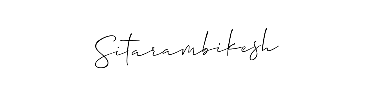 How to Draw Sitarambikesh signature style? Allison_Script is a latest design signature styles for name Sitarambikesh. Sitarambikesh signature style 2 images and pictures png
