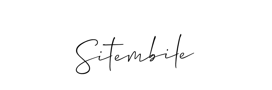 Make a beautiful signature design for name Sitembile. Use this online signature maker to create a handwritten signature for free. Sitembile signature style 2 images and pictures png
