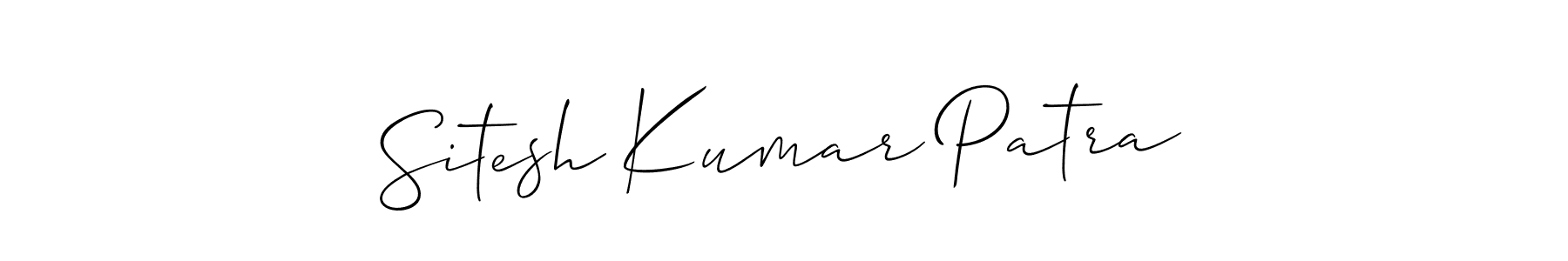 Design your own signature with our free online signature maker. With this signature software, you can create a handwritten (Allison_Script) signature for name Sitesh Kumar Patra. Sitesh Kumar Patra signature style 2 images and pictures png