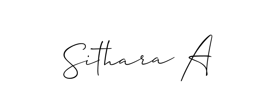 Make a beautiful signature design for name Sithara A. Use this online signature maker to create a handwritten signature for free. Sithara A signature style 2 images and pictures png
