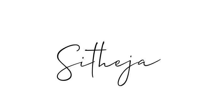 How to make Sitheja name signature. Use Allison_Script style for creating short signs online. This is the latest handwritten sign. Sitheja signature style 2 images and pictures png