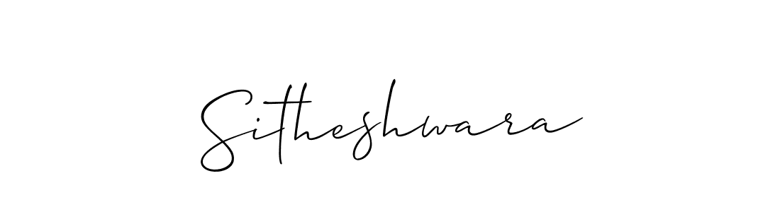 Sitheshwara stylish signature style. Best Handwritten Sign (Allison_Script) for my name. Handwritten Signature Collection Ideas for my name Sitheshwara. Sitheshwara signature style 2 images and pictures png