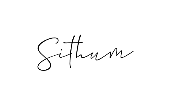 Make a beautiful signature design for name Sithum. With this signature (Allison_Script) style, you can create a handwritten signature for free. Sithum signature style 2 images and pictures png