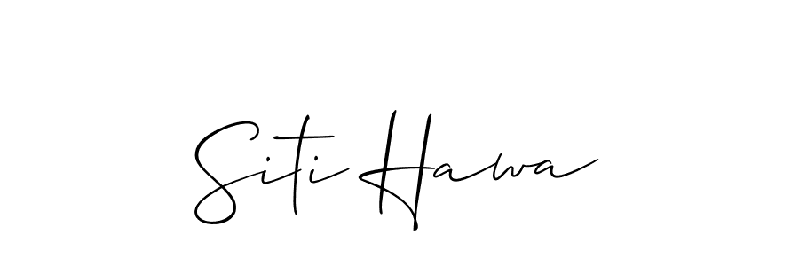 Create a beautiful signature design for name Siti Hawa. With this signature (Allison_Script) fonts, you can make a handwritten signature for free. Siti Hawa signature style 2 images and pictures png