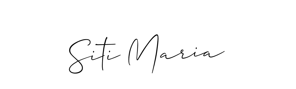 How to make Siti Maria signature? Allison_Script is a professional autograph style. Create handwritten signature for Siti Maria name. Siti Maria signature style 2 images and pictures png