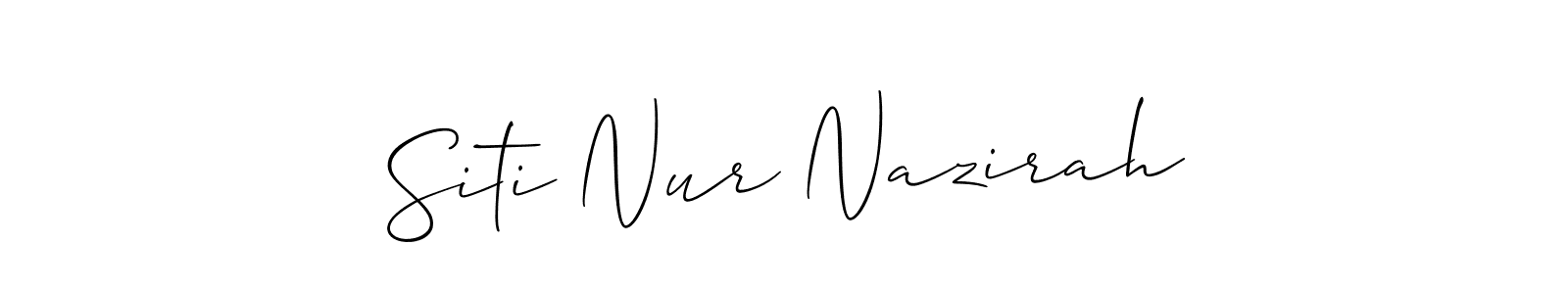 Best and Professional Signature Style for Siti Nur Nazirah. Allison_Script Best Signature Style Collection. Siti Nur Nazirah signature style 2 images and pictures png