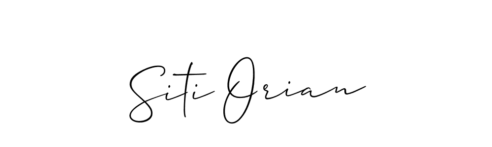 Make a short Siti Orian signature style. Manage your documents anywhere anytime using Allison_Script. Create and add eSignatures, submit forms, share and send files easily. Siti Orian signature style 2 images and pictures png
