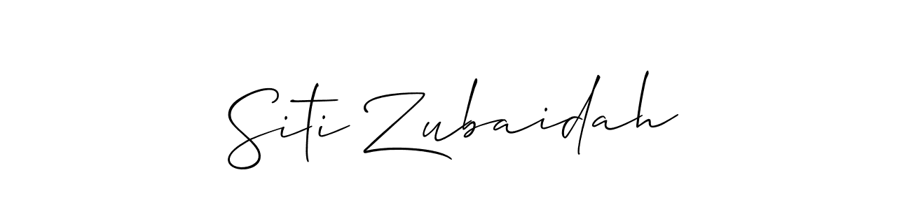 Also You can easily find your signature by using the search form. We will create Siti Zubaidah name handwritten signature images for you free of cost using Allison_Script sign style. Siti Zubaidah signature style 2 images and pictures png