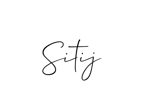 Sitij stylish signature style. Best Handwritten Sign (Allison_Script) for my name. Handwritten Signature Collection Ideas for my name Sitij. Sitij signature style 2 images and pictures png