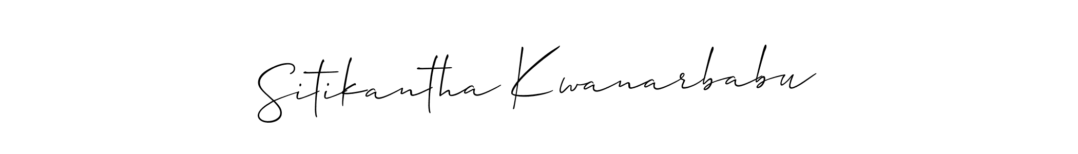 It looks lik you need a new signature style for name Sitikantha Kwanarbabu. Design unique handwritten (Allison_Script) signature with our free signature maker in just a few clicks. Sitikantha Kwanarbabu signature style 2 images and pictures png