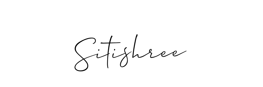 How to Draw Sitishree signature style? Allison_Script is a latest design signature styles for name Sitishree. Sitishree signature style 2 images and pictures png