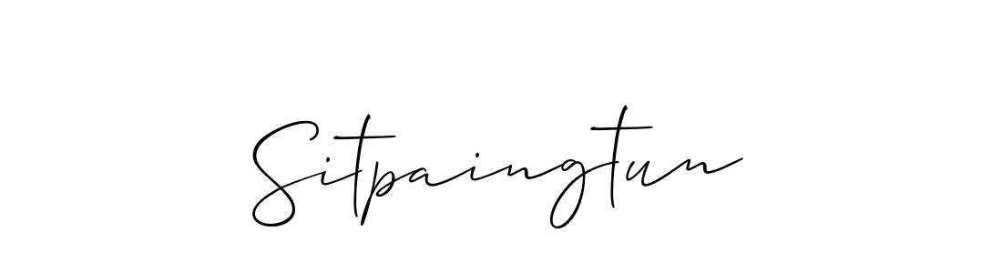 Make a beautiful signature design for name Sitpaingtun. Use this online signature maker to create a handwritten signature for free. Sitpaingtun signature style 2 images and pictures png