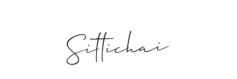 Design your own signature with our free online signature maker. With this signature software, you can create a handwritten (Allison_Script) signature for name Sittichai. Sittichai signature style 2 images and pictures png