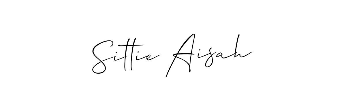 Sittie Aisah stylish signature style. Best Handwritten Sign (Allison_Script) for my name. Handwritten Signature Collection Ideas for my name Sittie Aisah. Sittie Aisah signature style 2 images and pictures png