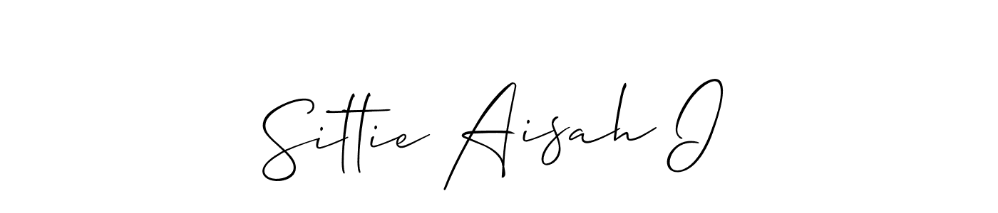 Allison_Script is a professional signature style that is perfect for those who want to add a touch of class to their signature. It is also a great choice for those who want to make their signature more unique. Get Sittie Aisah I name to fancy signature for free. Sittie Aisah I signature style 2 images and pictures png