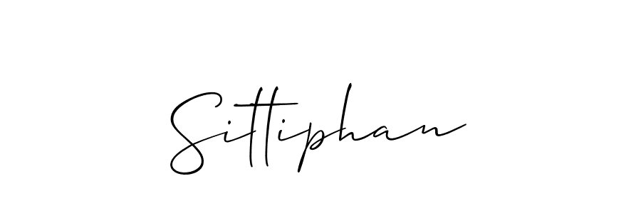 How to make Sittiphan signature? Allison_Script is a professional autograph style. Create handwritten signature for Sittiphan name. Sittiphan signature style 2 images and pictures png