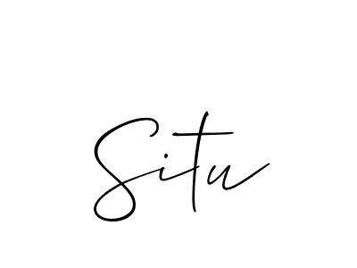 Create a beautiful signature design for name Situ. With this signature (Allison_Script) fonts, you can make a handwritten signature for free. Situ signature style 2 images and pictures png