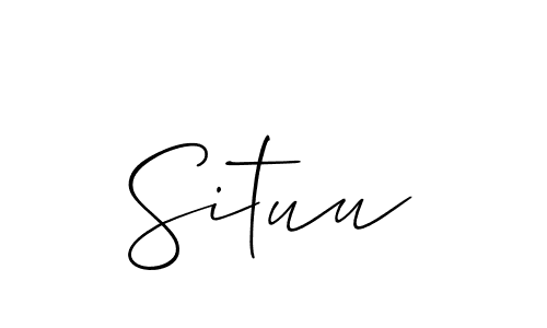 Also You can easily find your signature by using the search form. We will create Situu name handwritten signature images for you free of cost using Allison_Script sign style. Situu signature style 2 images and pictures png