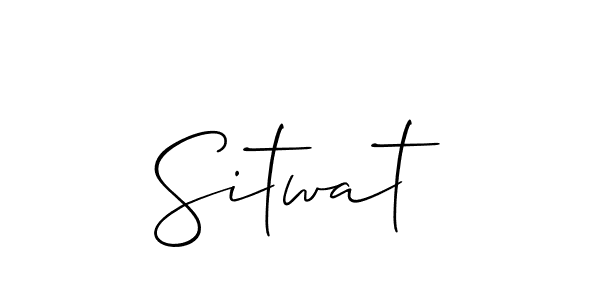 How to make Sitwat name signature. Use Allison_Script style for creating short signs online. This is the latest handwritten sign. Sitwat signature style 2 images and pictures png