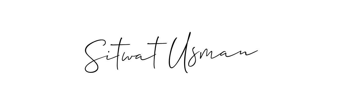Best and Professional Signature Style for Sitwat Usman. Allison_Script Best Signature Style Collection. Sitwat Usman signature style 2 images and pictures png