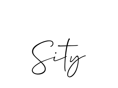 Also we have Sity name is the best signature style. Create professional handwritten signature collection using Allison_Script autograph style. Sity signature style 2 images and pictures png