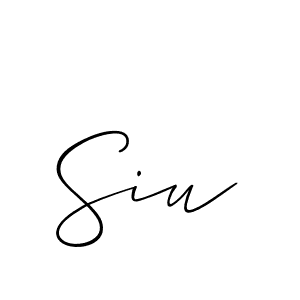 Allison_Script is a professional signature style that is perfect for those who want to add a touch of class to their signature. It is also a great choice for those who want to make their signature more unique. Get Siu name to fancy signature for free. Siu signature style 2 images and pictures png