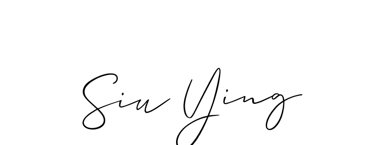 Make a beautiful signature design for name Siu Ying. Use this online signature maker to create a handwritten signature for free. Siu Ying signature style 2 images and pictures png