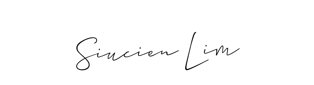 Also we have Siucien Lim name is the best signature style. Create professional handwritten signature collection using Allison_Script autograph style. Siucien Lim signature style 2 images and pictures png