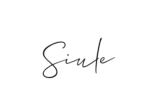 You should practise on your own different ways (Allison_Script) to write your name (Siule) in signature. don't let someone else do it for you. Siule signature style 2 images and pictures png