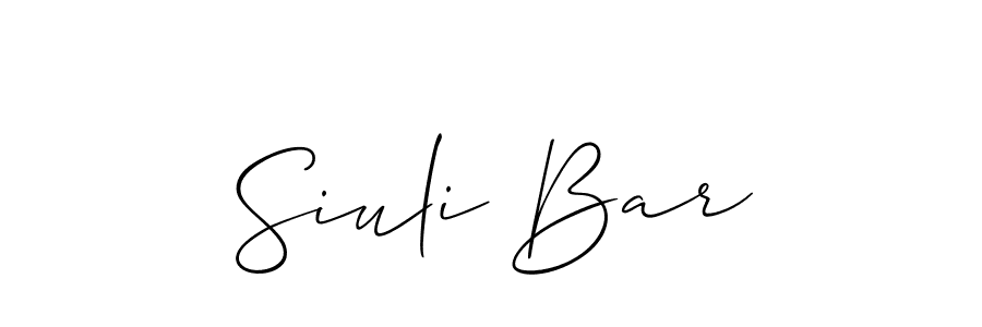 Make a beautiful signature design for name Siuli Bar. Use this online signature maker to create a handwritten signature for free. Siuli Bar signature style 2 images and pictures png
