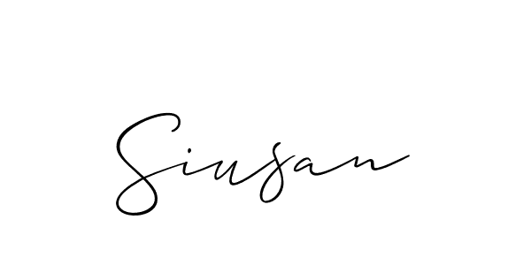 if you are searching for the best signature style for your name Siusan. so please give up your signature search. here we have designed multiple signature styles  using Allison_Script. Siusan signature style 2 images and pictures png