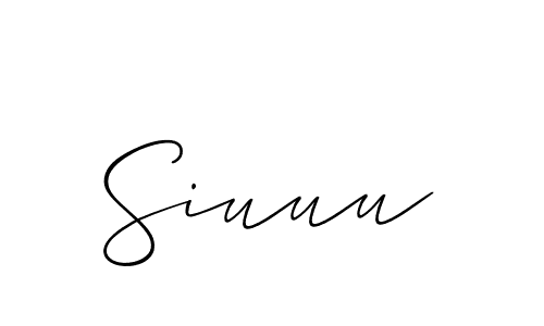 Also we have Siuuu name is the best signature style. Create professional handwritten signature collection using Allison_Script autograph style. Siuuu signature style 2 images and pictures png